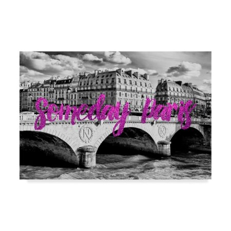 Philippe Hugonnard 'Someday Paris Pont Saint Michel III' Canvas Art,16x24